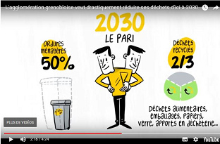 Les poubelles grenobloises auront diminué de moitié en 2030 : explications en images