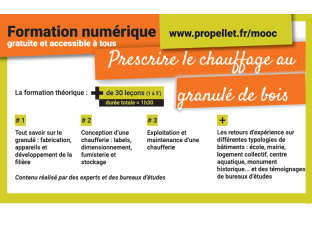 « Les clefs pour prescrire le chauffage au granulé de bois » - Formation numérique