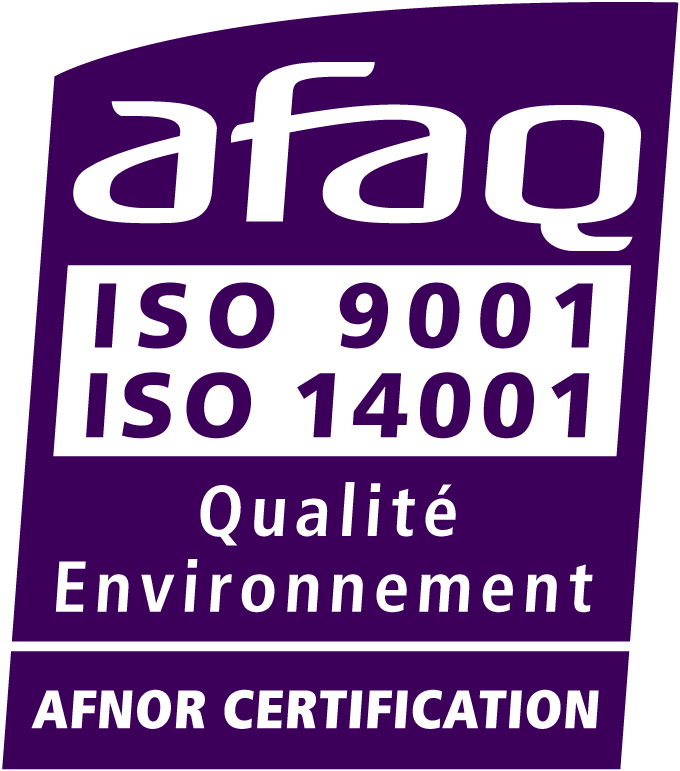 Logo certification afaq ISO 9001 et 14001